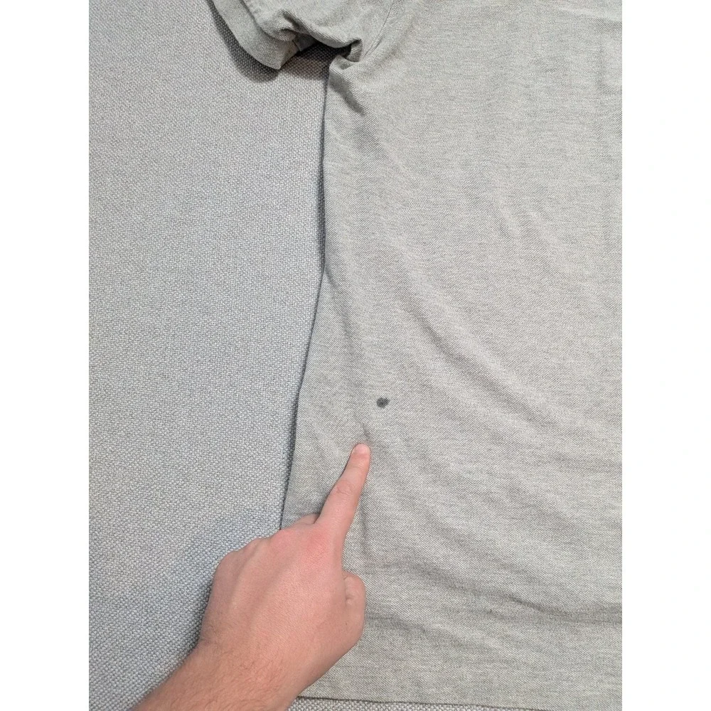 Polo Ralph Lauren Men's Polo Shirt Gray XXL Cotton Pique Short Sleeve Top Pony